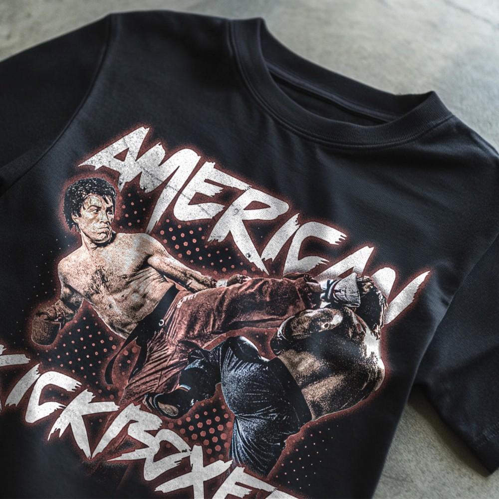 

American Kickboxer Odds T-Shirt Arnold Schwarzenegger Aliens Stallone JCVD M