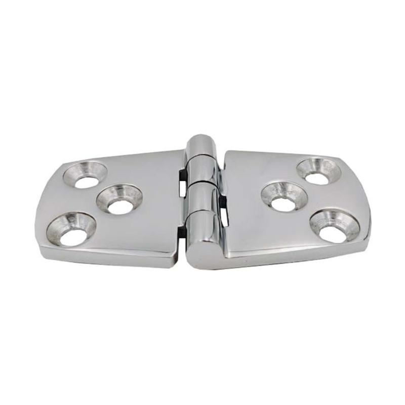 Durable Marine 316 Stainless Steel Flush Strap Hinge Door Hinge for Marine Fishing Yacht RVsDinghy Home Desk Replacement