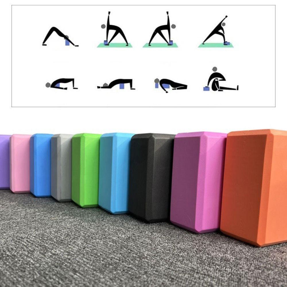 Barevné jógové bloky Protiskluzové pilates cihly Nová posilovací pěnová cihla Sportovní potřeby
