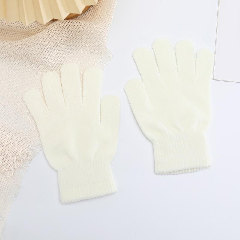 Winter Candy Color All-Match Warm Touch Screen Five-Finger Knitted Gloves Unisex