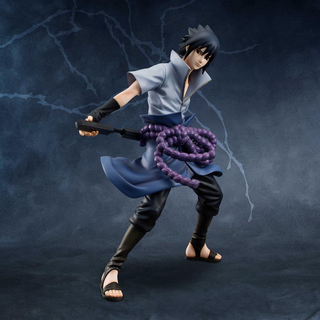 Series NARUTO Shippuden Uchiha Sasuke Approximately Scale PVC Painted Finished Figure G.E.M. (Resale) 1/8