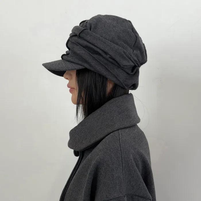Soi Draped Cap (FL-743_Charcoal)
