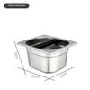 Coffee Knock Box Food Safe Stainless Steel Large Capacity Coffee Grounds Bin for Home Espresso Making Use