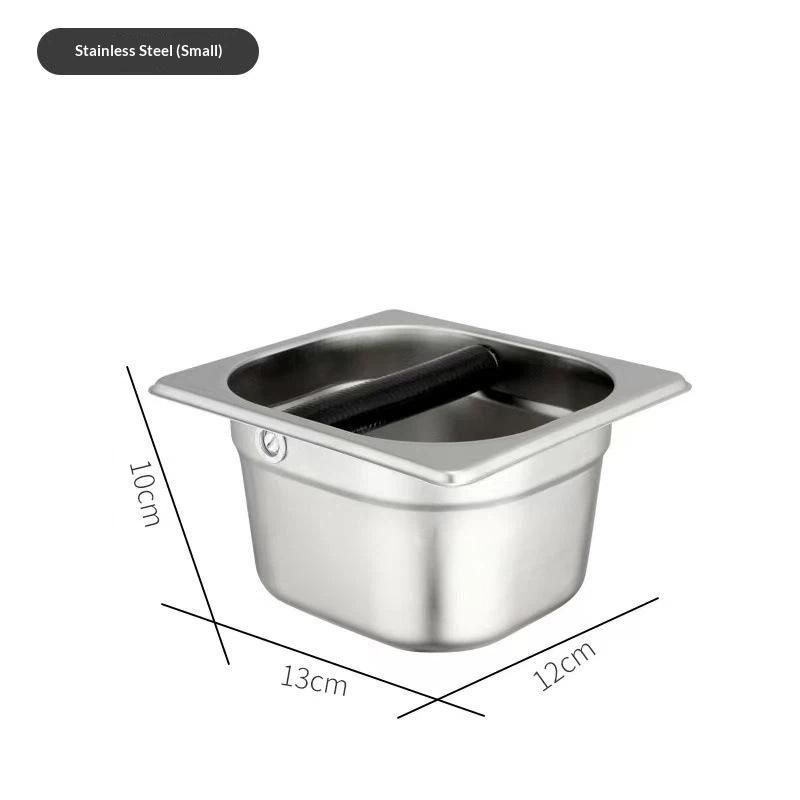 Coffee Knock Box Food Safe Stainless Steel Large Capacity Coffee Grounds Bin for Home Espresso Making Use