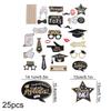 25pcs Congratulation Graduation Photography Props Dress Up Costume Mask  For Graduation Season Party