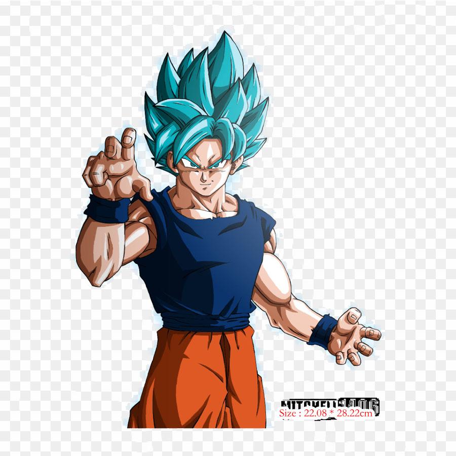 Patches For Clothes Bag Iron On Thermal Stickers Super Saiyan Blue Aura Vegeta Goku Pattern Washable Heat Transfer