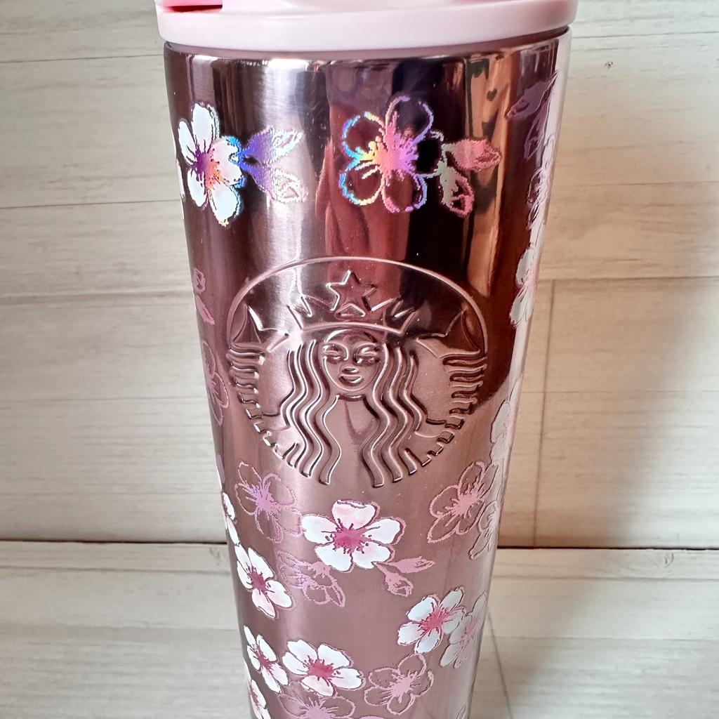 Starbucks Japan SAKURA 2026 Stainless Bottle 16oz 473ml Cherry Blossom Pink