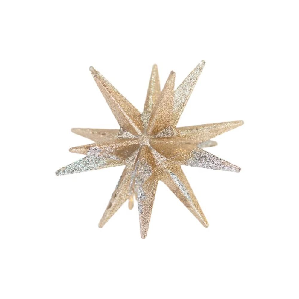 Glitter Christmas Hanging Ornament Acrylic Wreath Decoration Xmas Tree Snowflake Pendant  Navidad