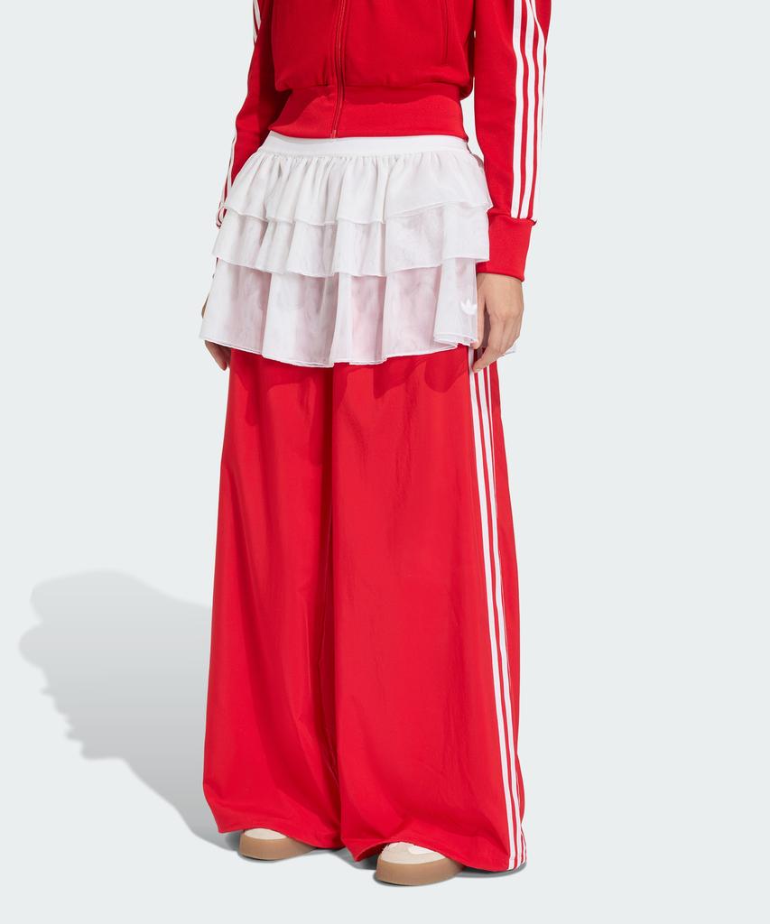 ADIDAS Lace Adilenium Firebird Track Pants - Red / Ks1430