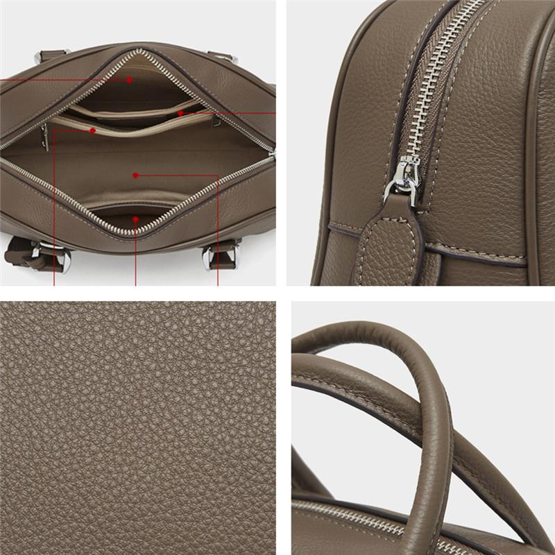 Сумки-тоуты Boston Bowling из натуральной кожи для женщин 2024 года — фото 7