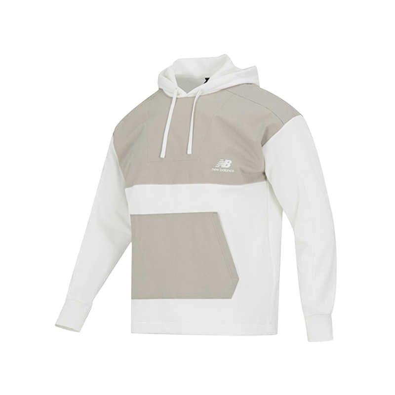 New Balance Classic Hoodie Asia Sizing White Grey Men s AMT24368-CIC M