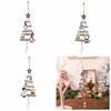 Snowman Wooden Door Signs Wooden Santa Door Bell Christmas Wooden Pendant  Party Supplie