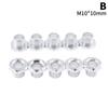 M10 Threaded Tube With Nut For Lamps Hollow Screw Metal Pipe Teeth Whitening Theead Repair Lighting Base Connecting Accessories