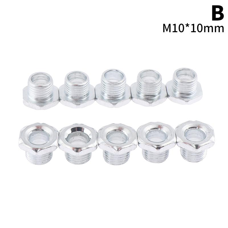 M10 Threaded Tube With Nut For Lamps Hollow Screw Metal Pipe Teeth Whitening Theead Repair Lighting Base Connecting Accessories