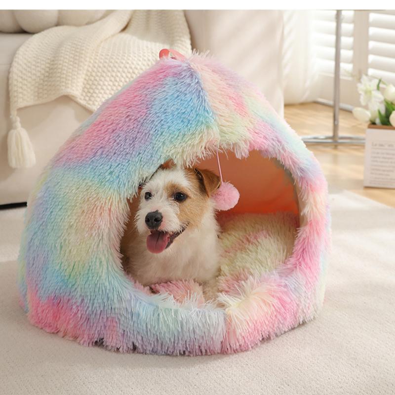 Winter Warm Dog Bed Soft Pet Sleeping Mat for Cats Small Medium Dogs Comfortable Dog Nest Cat Sleep Bed Dog Accessories