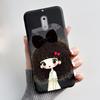 For Nokia 6 New Fashionable Simple Black Phone Case For Nokia 6.1 Plus/Nokia X6 Soft Anti-Scratch Bumper Cute Rabbit Lamp Shell