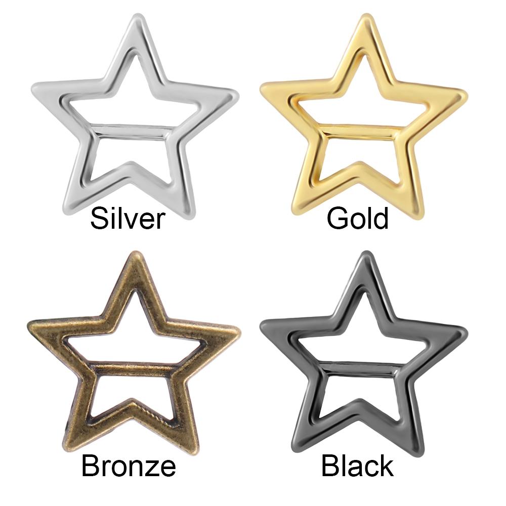Ultra-small 4 Colors Tri-glide Star Buckle Doll Bags Accessories Belt Buttons Diy Dolls Buckles