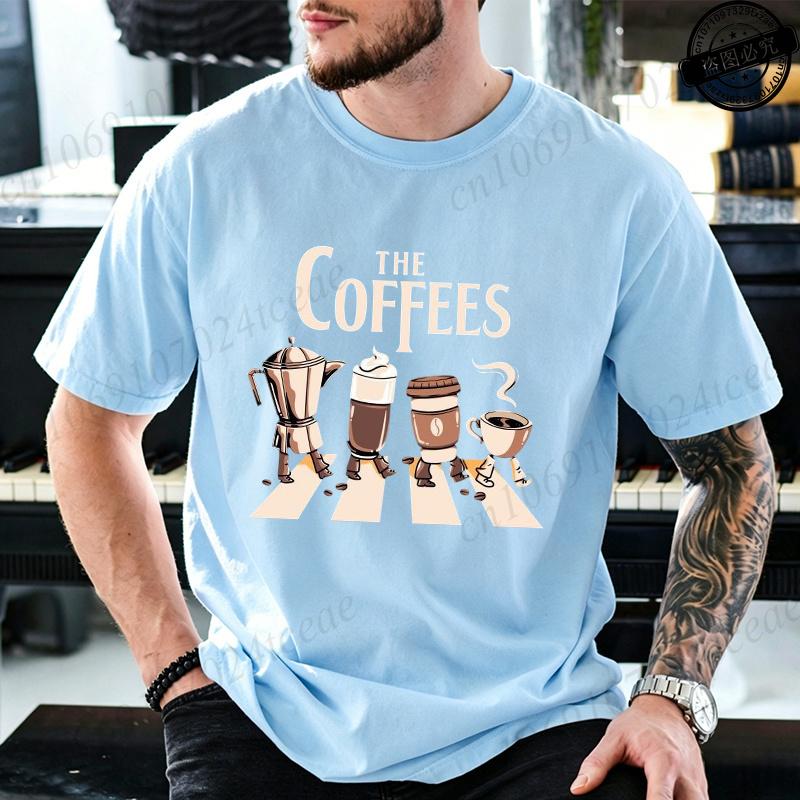 Summer Fashion Unisexs T Shirt Short Sleeve Clothing Coffee Graphic T Shirt Casual Oversized Unisex Unisex Tee Tshirts Plus Size