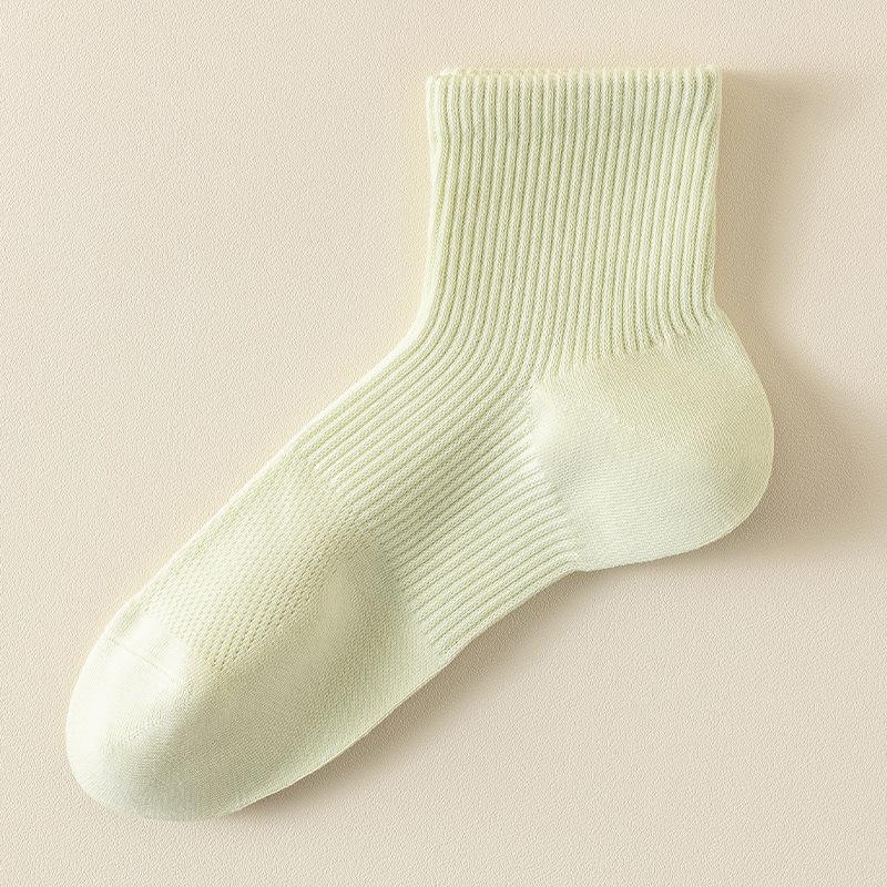 Short Socks, Pure Cotton Women's Spring and Summer Thin Right-angle Socks, Women's Boneless Anti-roll Boat Socks, Sports Women's Socks