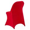 50 Pcs Red Chair Covers, Polyester Spandex Chair Cover, Stretch Slipcovers for Wedding Party Dining Banquet Flat-Front Chair Covers, Fits Chair