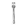 Drehmomentstarke Knarre für Stecknuss, Schnellverschluss Vierkantkopfschlüssel, Stecknussantrieb Handwerkzeuge, 1 Stück, 3/8", 1/2", H-Griff
