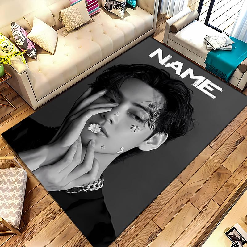 Custom Personalization Jimin Area Rug - Perfect For Kitchen, Bathroom,Laundry Room Decor Large Size Available,Gift All Seasons