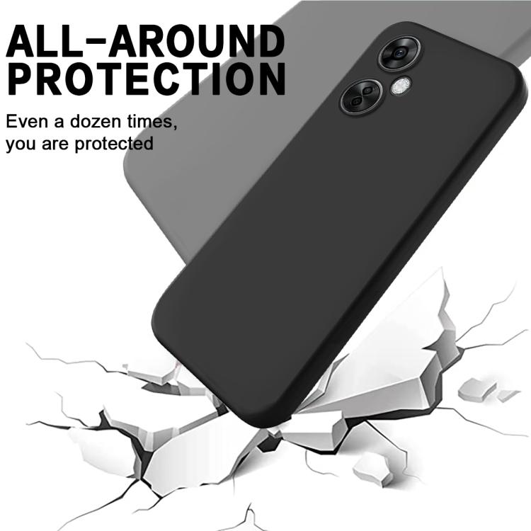 For OnePlus Nord CE 3 Lite Pure Color Liquid Silicone Shockproof Phone Case