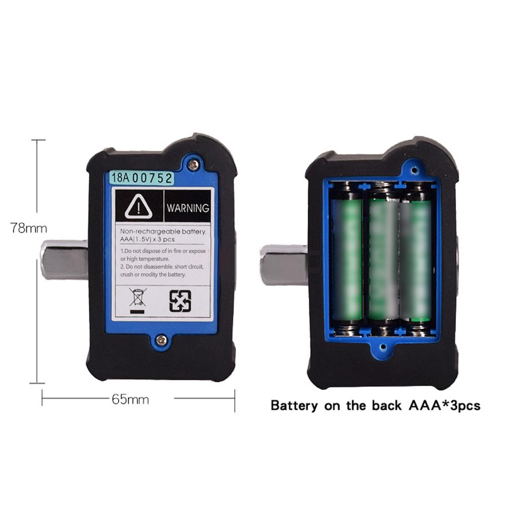 Portable Big Screen Digital Display Torque Meter Backlight Function Small Size Torsiometer Alarm Function LED Light