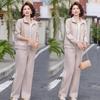 Elegant Spring Sports Suit: Women's Casual Jacket & Top Set for Middle-aged and Older Ladies 2026