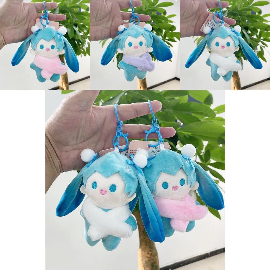 Adorable Plush Hatsune Miku Keychain Doll Colorful Backpack Accessory For Collectors