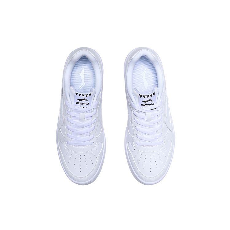Li-Ning Non-Slip Wear-Resistant Low-Top Skate Shoes Pearl White Men Skate Shoes AGCQ455-2