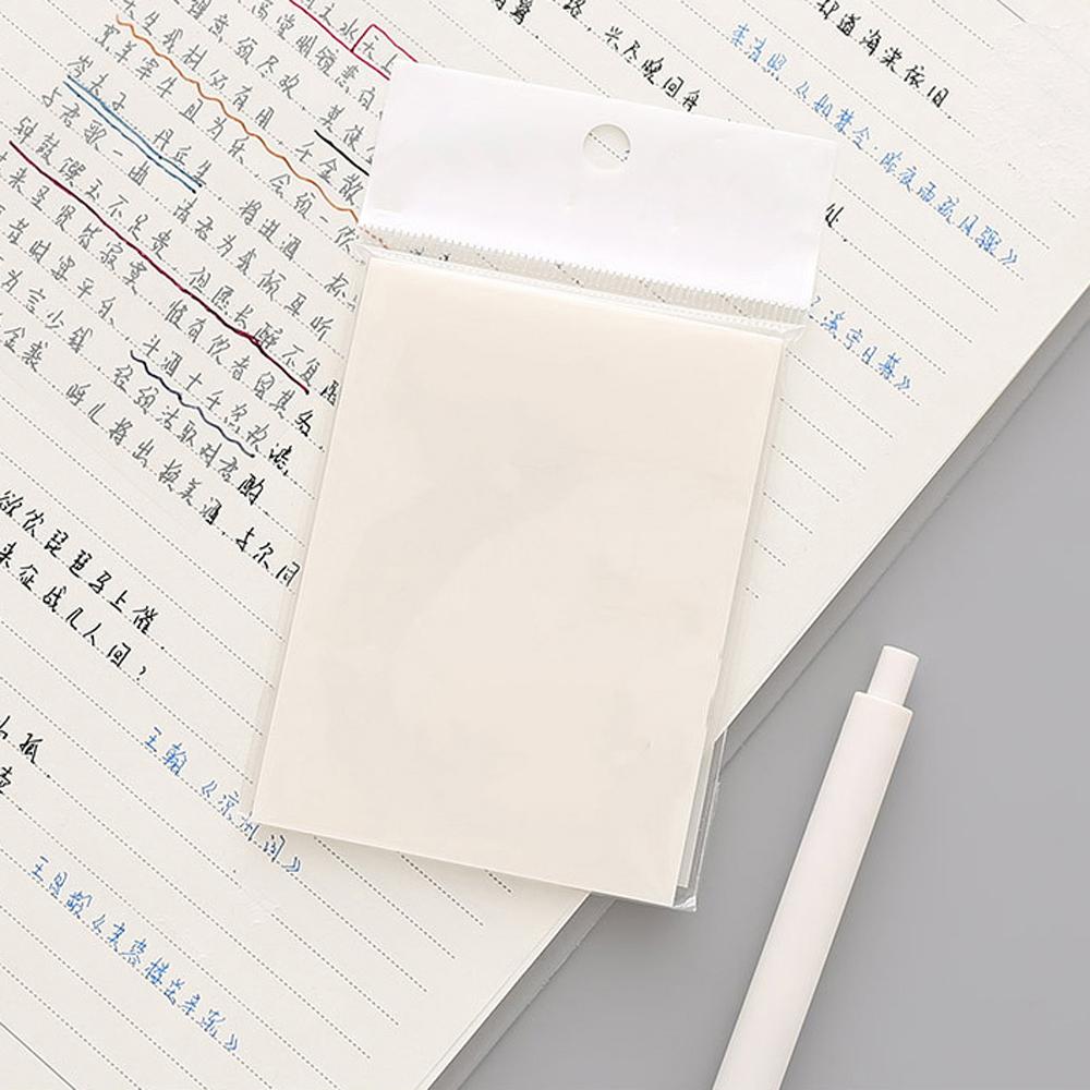 Office Supplies PET Daily 50 Sheets To Do List Note Paper Memo Sticky Transparent Memo Pad Notepad