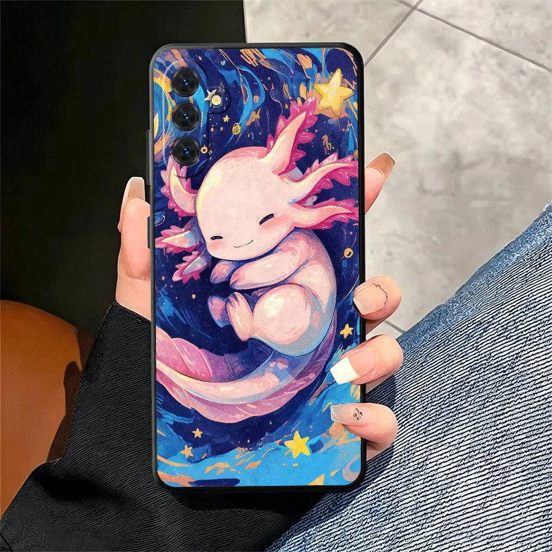 Axolotl Cartoon Cute Soft Phone Case for Samsung A17 A37 A57 A16 A26 A36 A56 A15 A25 A35 A55 A14 A24 A34 A54 A13 A23 A33 A53 A52