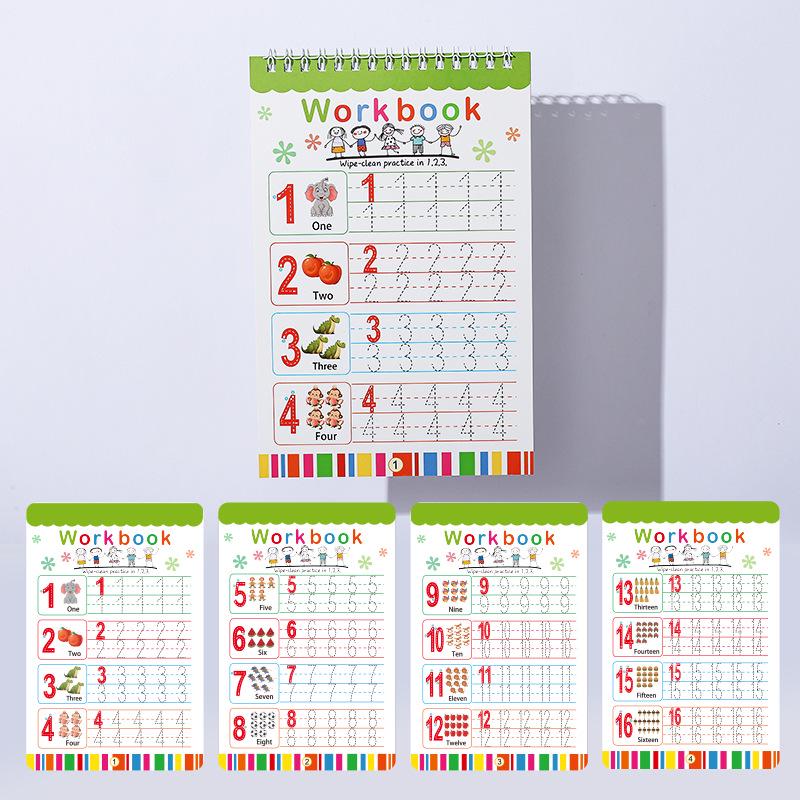 

Книга по каллиграфии: Стираемая ручка для управления ранним образованием детей на английском и испанском языках