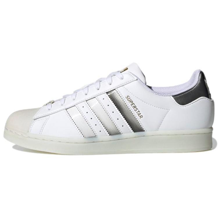 adidas originals Unisex Superstar Sneakers White/Silver/Grey Men s H00233 EU 41⅓