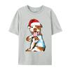 Cute Christmas Pitbull Dog Tshirts Vintage Top Tshirts Tops  Tees New Arrival Cotton Printed On Party Mens