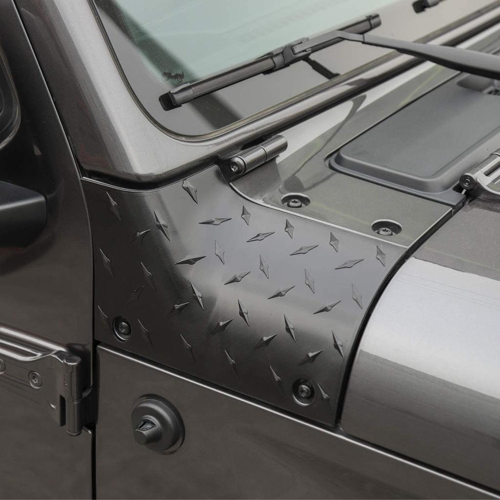 Car Cowl Body Armor Copertura esterna del cofano motore Protezione per Jeep Wrangler JL Gladiator JT 2018-2023 Sport Sahara Rubicon