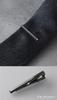Tie Tie Made in Alligator Clip [Tabarat] Clip, Bar, Men's, 4-sided Cut, Japan, Brass, (Black Silver)