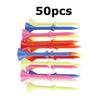 50pcs Golf Tees Plastic Cup Long 83mm Bulk Golf Cup Tee Durable Lightweight Portable Training Accessories Random Color Mixing