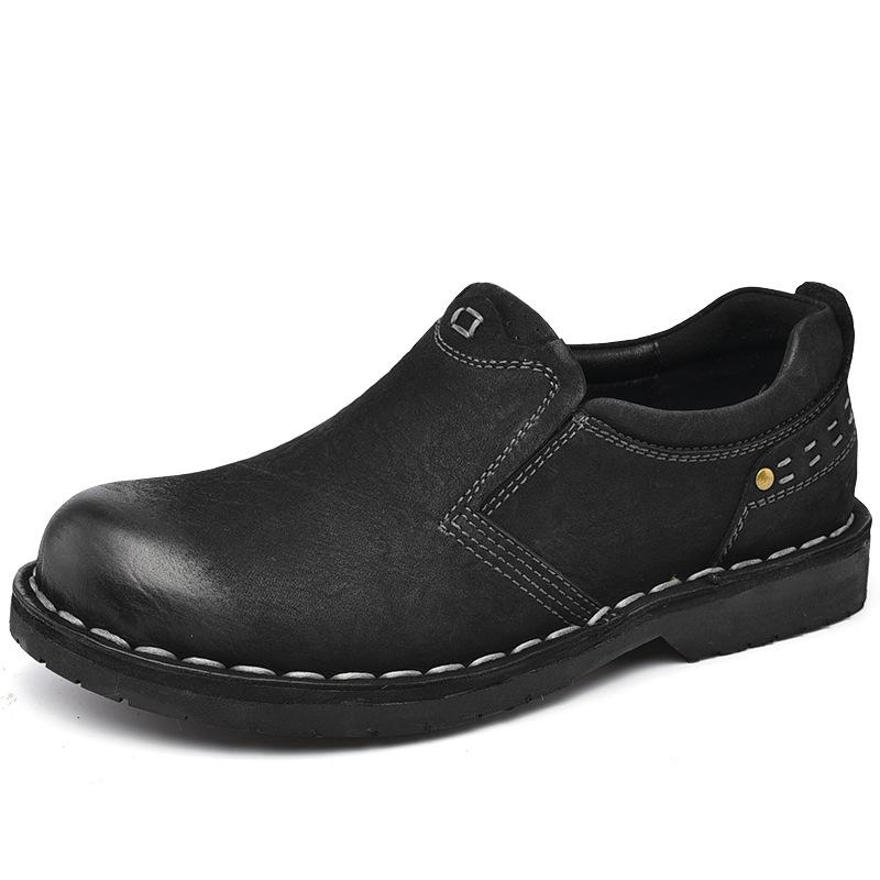 

Мужские туфли лоферы винтажные из натуральной кожи повседневные мужские дышащие мокасины для вождения модные прошитые мужские туфли для отдыха кроссовки 44