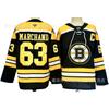 Maglia Personalizzata da Hockey su Ghiaccio Boston Bruins Ricamata Uniforme di Squadra Abbigliamento Sportivo da Uomo