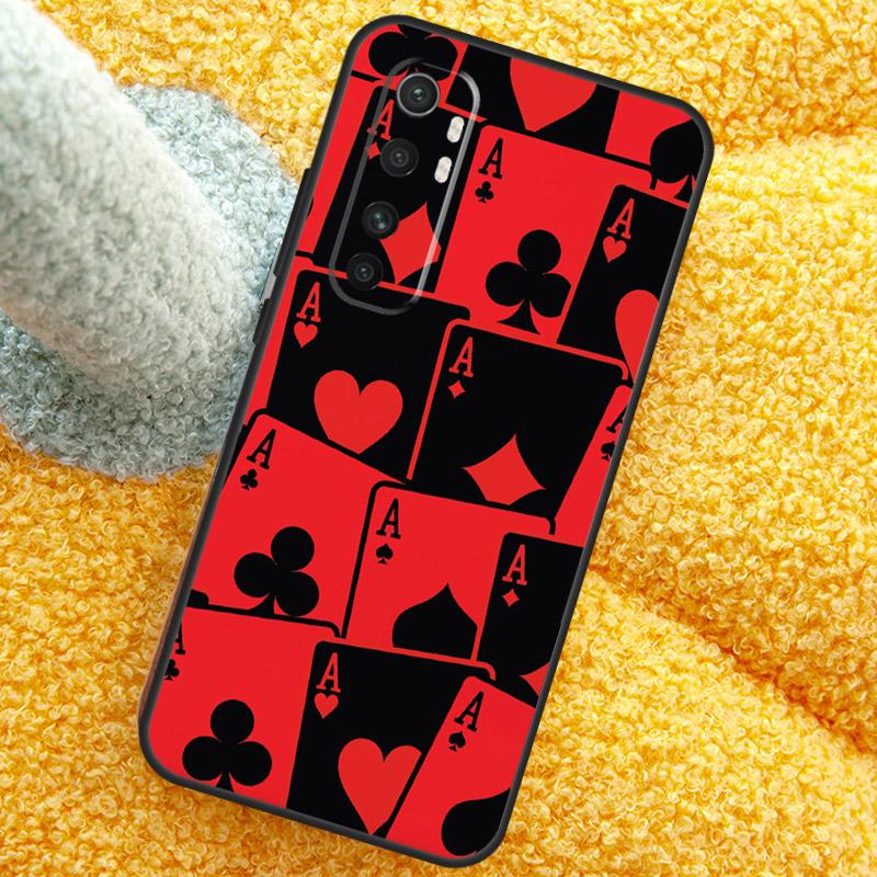 CASINO PLAYING CARDS Case For Xiaomi 15T 14T 13T 14 15 Ultra 17 Pro Max Cover For POCO F8 F7 F5 F6 X5 X6 X7 Pro