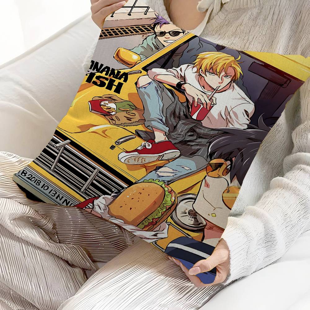 Anime Banana Fish Pillow Gifts Home Office Furnishings Bedroom Sofa Car Cushion Cover Case 45x45cm