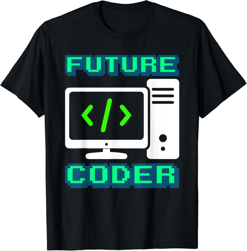 Coder Design Funny Programmer Computer Science Gift Mens and Womens Tshirt Fashion Casual Loose Top