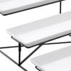 3-Tier Serving Tray Tiered Food Serving Platter Reusable Space-Saving Party Fruit Dessert Cupcake Display Holder with Metal Stand