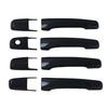 Car Decoration Door Bowl Handle Cover For Mitsubishi Pajero V60 V70 V73 V75 1999-2006 Carbon Fiber Chrome Silver Glossy Black
