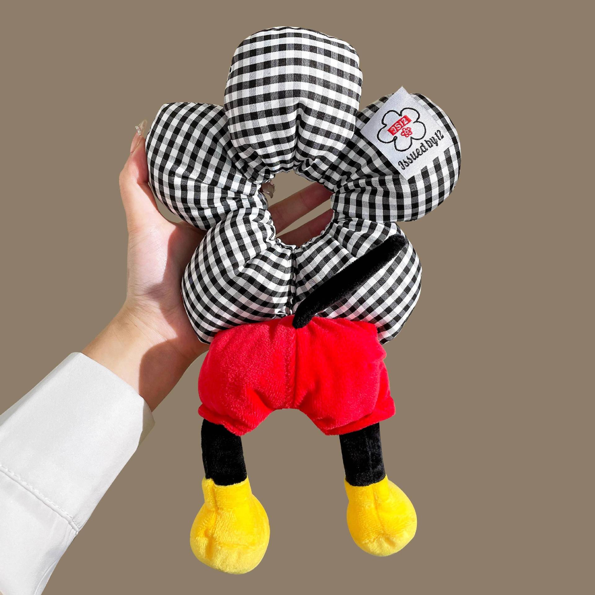 

Mickey Flower Dot Butt Plush Hairband Cartoon Cute Mickey Headtie Decoration Gift for Girlfriend s Birthday