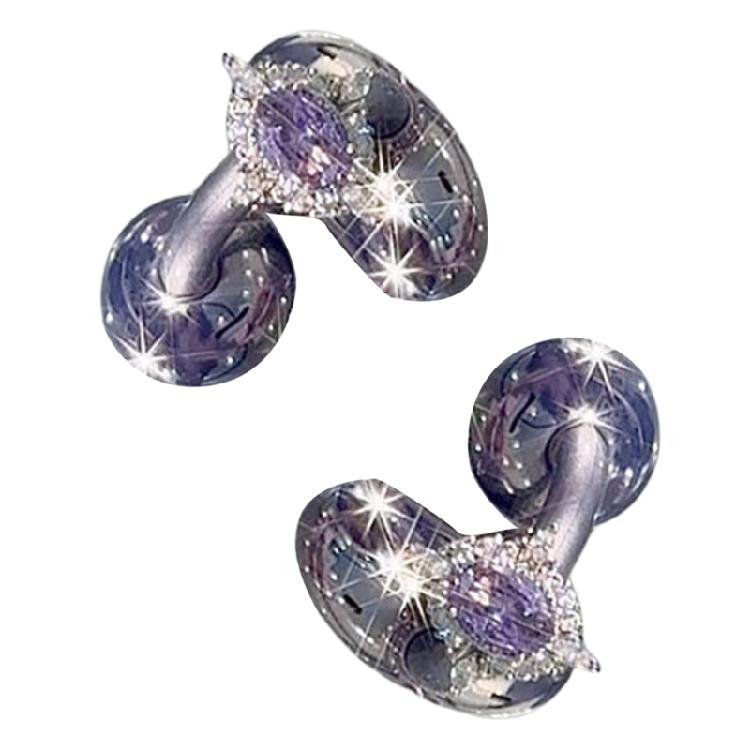 Schimmernde Abnehmbare Ohrclip-Dekorationen Für Offene Kopfhörer Drehbar Imitation Strasssteine Schmuck DIY Upgrade-Kit