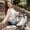 Elegant Marbled Pattern Tote Bag Fashion Portable Daily Use Handbag for Shopping Commute