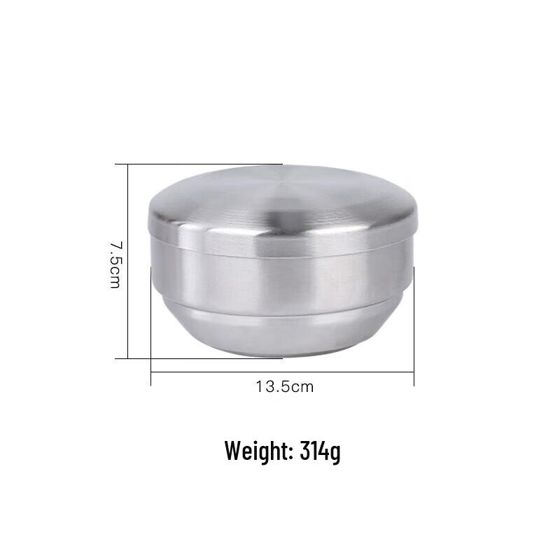 Huei Huang 304 Double-Layer Stainless Steel Korean Soup Bowl with Lid